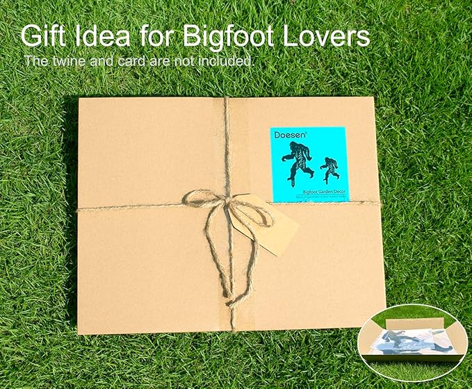 Bigfoot Yard Decor for Outside, Black Metal Sasquatch Decorative Garden Stakes, Bigfoot Silhouette Garden Decor Art, Big Foot Sasquatch Gifts for Men/Women, Big Foot Yard Decorations Outdoor