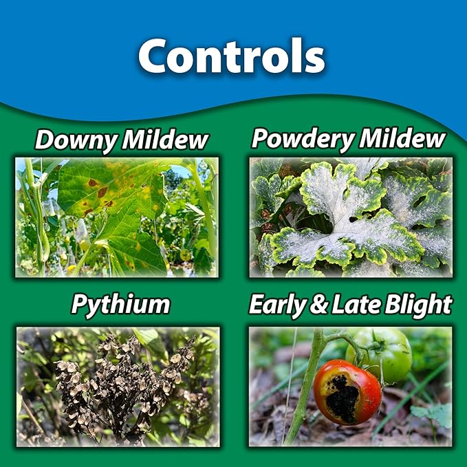 Monterey Complete Disease Control - Organic Gardening Biofungicide & Bactericide for Control of Plant Disease - 1 Gallon - Foliar Spray or Soil Drench
