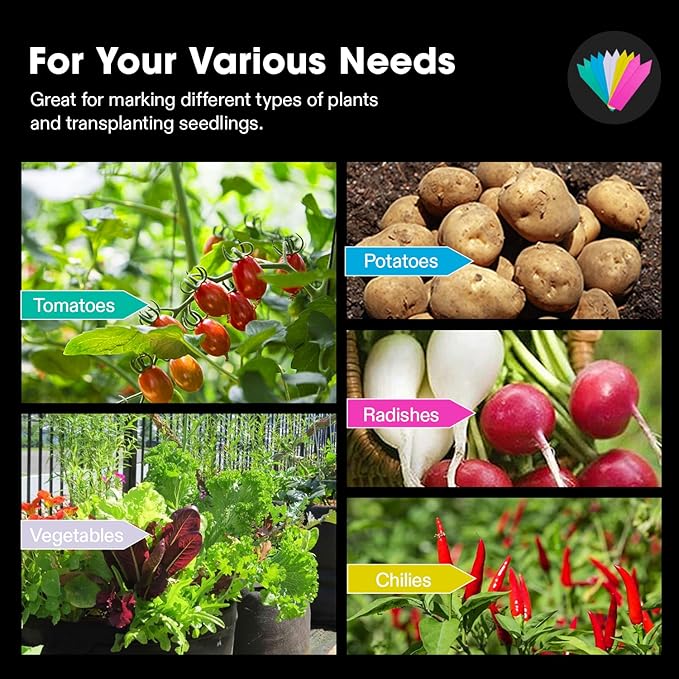 VIVOSUN 5-Pack 7 Gallon Visible Potato Grow Bags, Thick Fabric Potato Pots with 360° Visibility & Harvest Window, Potato Growing Containers Potato Planter Potato Planter for Growing Potatoes, Black