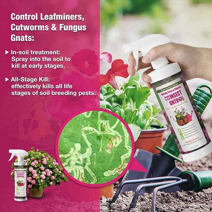 EcoVenger (Formerly EcoRaider) Garden Insect Control 16 oz, Plant Extract Based, Indoor & Outdoor, Kills Aphids, Mealybugs, Spider Mites and Gnats All Stages and Eggs, Non-Toxic Child & Pet Safe