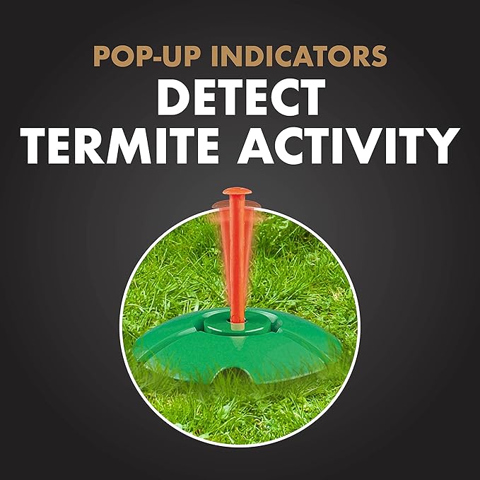 Spectracide Terminate Termite Detection & Killing Stakes2, 5 Count, Replacement Stakes With Pop-up Indicators Detect Termite Activity And Kill Foraging Termites Replacement Stakes, 8 Pack