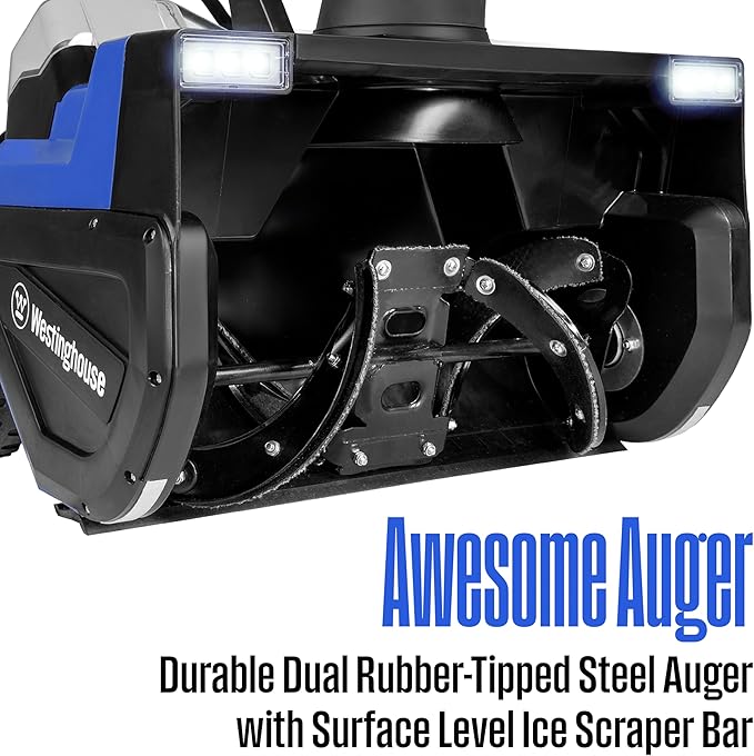Westinghouse WSnow22T 48V Cordless Snow Blower 22 Inch Tool, Steel Auger, Brushless Motor, 25ft Throwing Distance, Plows 840lbs/min, Compatible with Snow Joe Batteries (Battery & Charger Not Included)