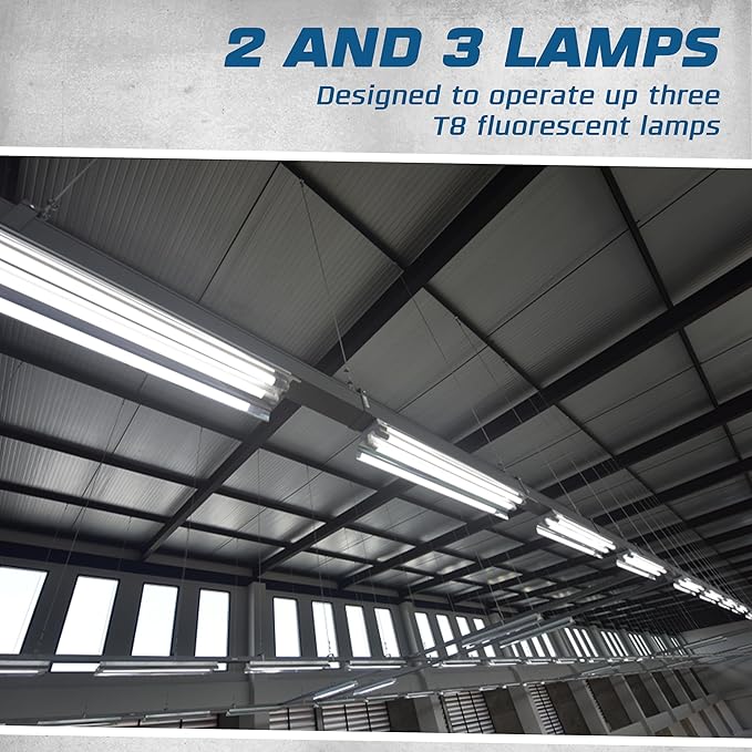 OHLECTRIC Replacement for Keystone KTEB-332-UV-IS-N-P 3 Lamp T8 Electronic Fluorescent Ballast with Normal Light Output | 120-277V Input with Instant Start Operation | 0.88 Ballast Factor, UL-Approved