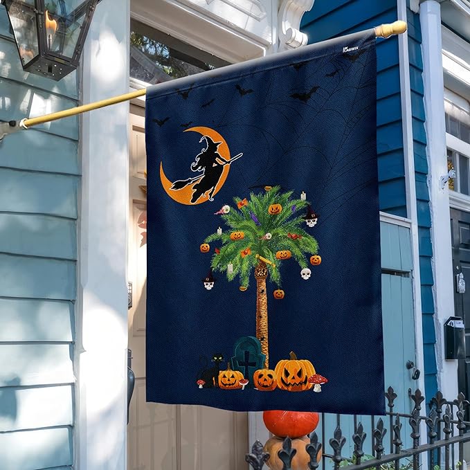 FLAGWIX Halloween Flags for Outside - House Flags for Outside 29.5" x 39.5" - Halloween Decorations for Home Decor, Outdoor Flag for Garden Decorations, Holiday Gifts for Women Men