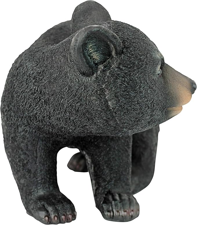 Design Toscano QM2594300 Roly-Poly Bear Cub Statue, Walking Bear,Full Color