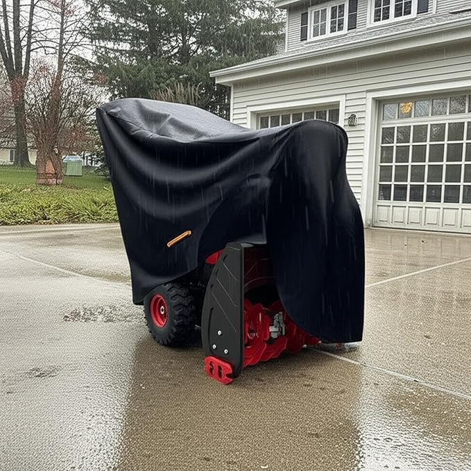 snow blower cover,snowblower covers,snow thrower cover - Universal Outdoor Protection - Guards Against Water, UV, Wind (58" L x 33.3" W x 52" H)