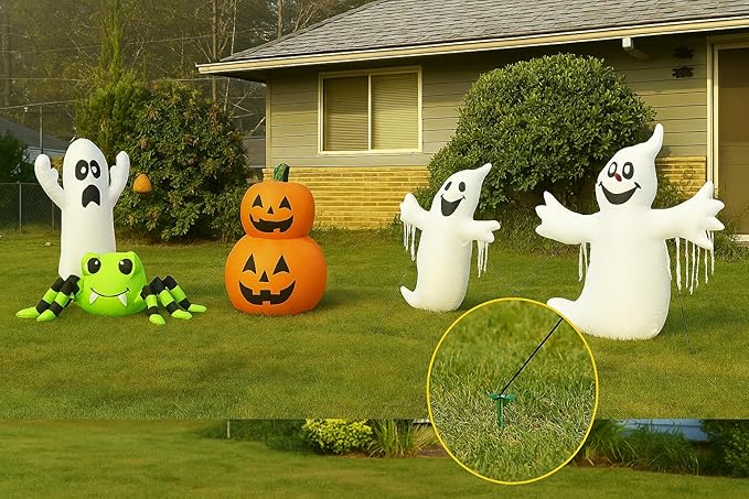 Pack of 50 - GreenStake 4-Inch Biodegradable Garden Stakes, Superior Holding Power - Eco-Friendly Garden Support Pegs & Fabric Pins for Membrane, Netting, Turf, Landscaping and Gardening