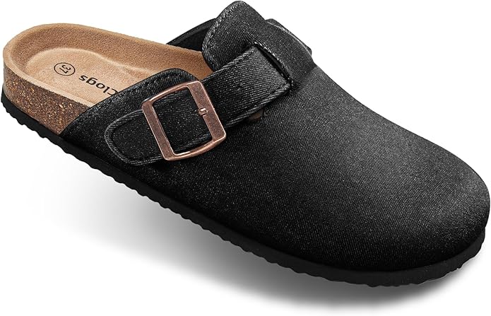 BULLIANT Comfort Clogs Slippers Sandals Nurse Work Shoes Unisex for Men Women with Cushioned Cork-Footbed