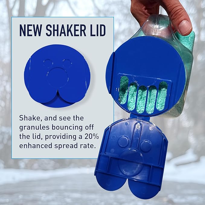 Safe Paw 2-Pack Pet-Safe Snow & Ice Melter, Salt- & Chloride-Free, 8 Lbs - Pet-Friendly Winter Maintenance Product for Driveway, Concrete, Sidewalk, and Outdoor Spaces