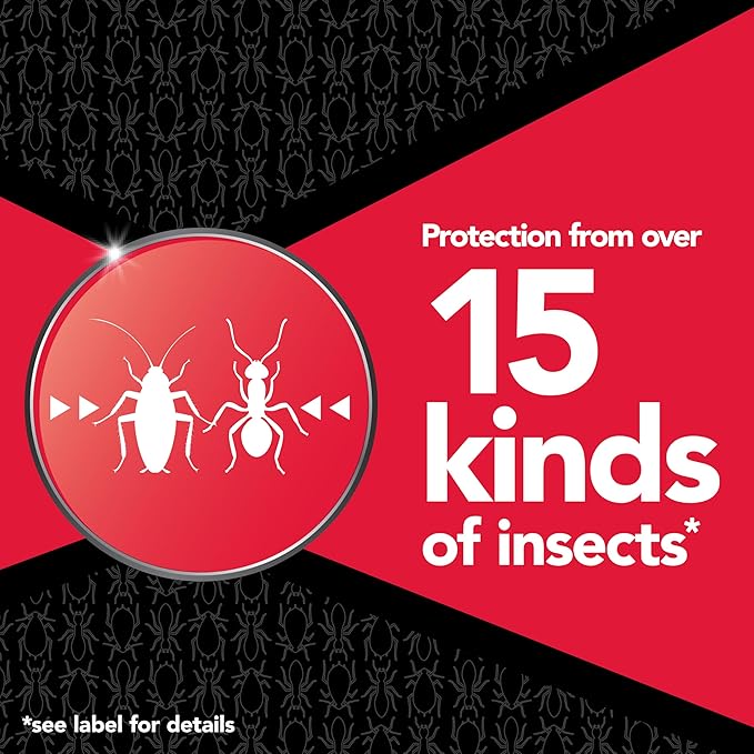 Raid MAX Perimeter Protection, 1 Gallon, Indoor & Outdoor Insecticide Spray with Reusable Electric Sprayer