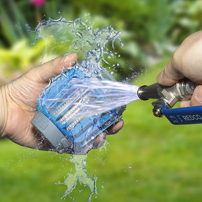 Wisely Bug Zapper Outdoor/Indoor Solar and USB-C Rechargeable Portable Insect Bug Zapper Indoor and Outdoor, Trap, 3-Pack