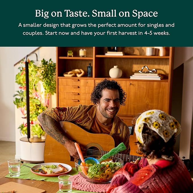 Gardyn Studio Vertical Hydroponics Growing System Kit - 16 Non-GMO Plants, Herbs, Vegetables - Tower Garden - Hydroponic Herb Garden Planter Indoor Kit - Indoor Gardening System with LED Grow Lights