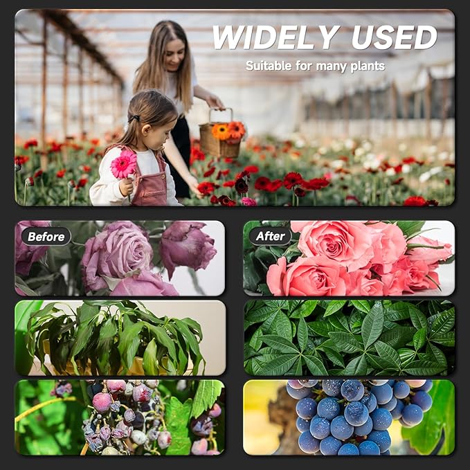 A1000 LED Grow Light Full Spectrum,2024 Upgraded Dual Chip LED Full Spectrum Plant Grow Light, Plant Grow Light with Veg & Bloom Switch for Hydroponic Indoor Plants Veg and Flower Growing