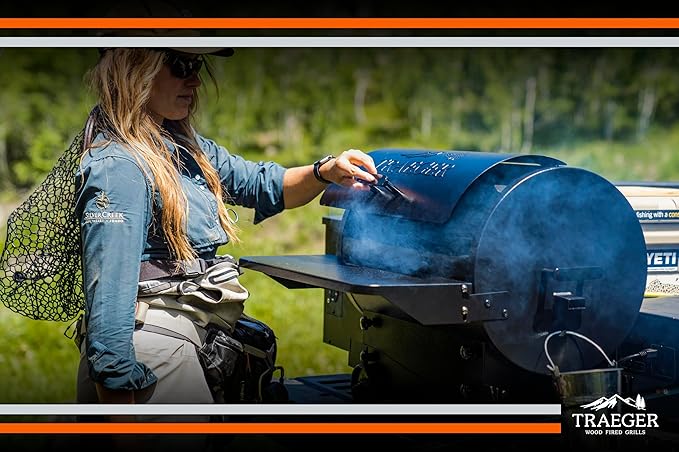 Traeger Grills TFB30KLF Tailgater 20 Portable Electric Wood Pellet Grill and Smoker – Foldable Legs, 6-in-1 Versatility, 300 sq. in. Cooking Space for Tailgating, Camping, and Outdoor BBQ