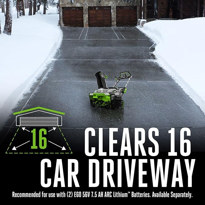 EGO SNT2120AP 21-Inch 56-Volt Lithium-Ion Cordless Single Snow Blower Included, 1-Stage Auger Propelled (NO Battery/Charger), Black