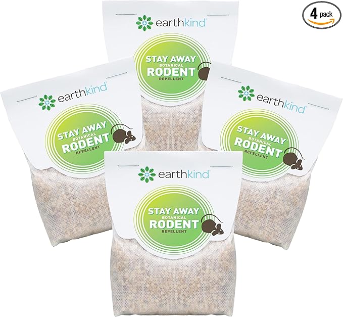 Stay Away Rodent Repellent - Pest Control for Indoor Use - Safe for Kids & Pets When Used as Directed - with Plant Fibers, Balsam Fir & Fragrance Oil - 4-Pack