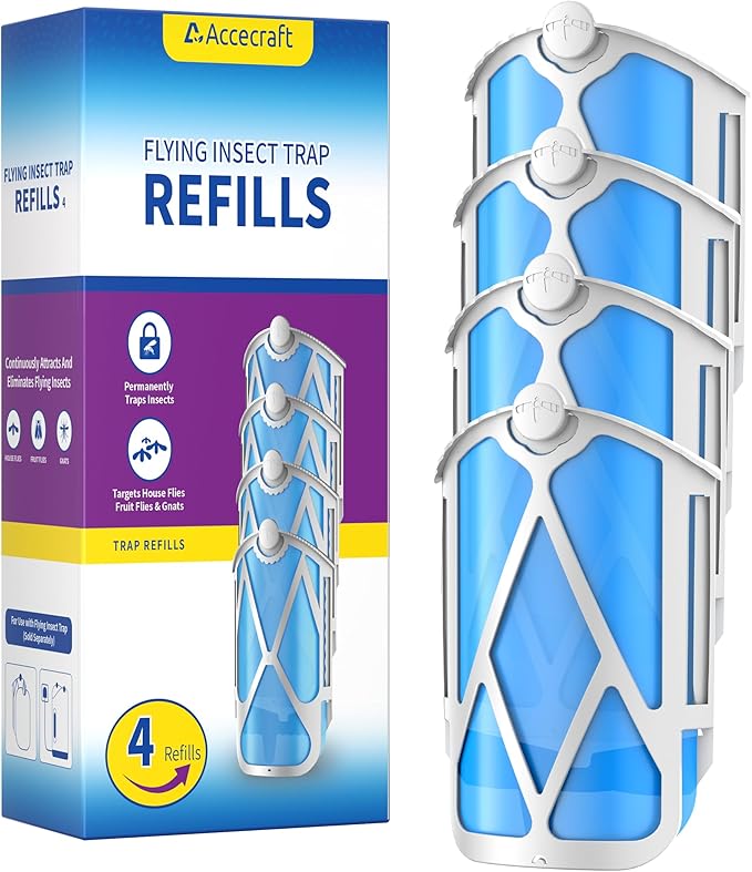 4 Pack Refill Cartridges, 2025 Upgraded High-Stick Refills, Compatible with Indoor Light M364 & Max, Easy to Replace
