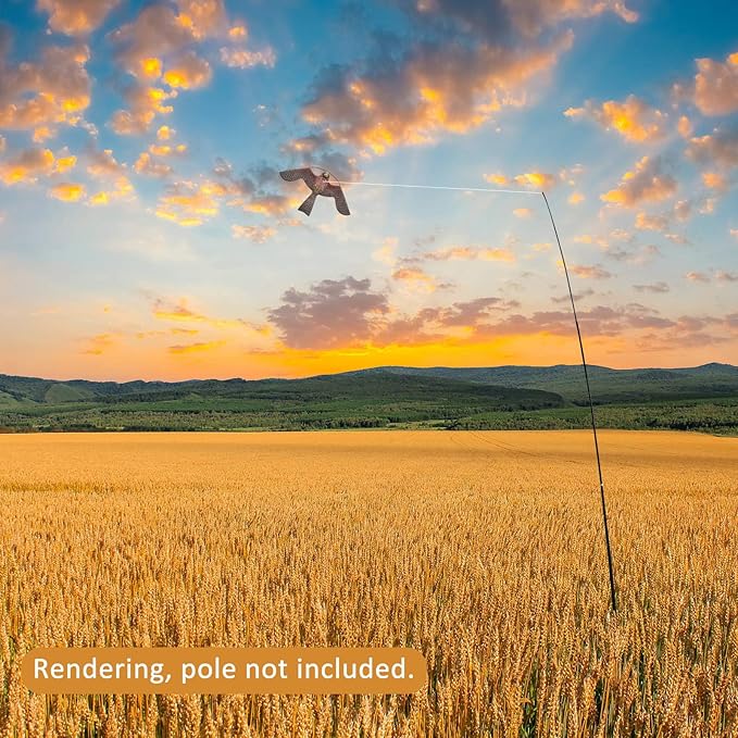 eyijklzo Bird Scarer Flying Kite Crops Farm Flying Bird Hawk Flying Kite
