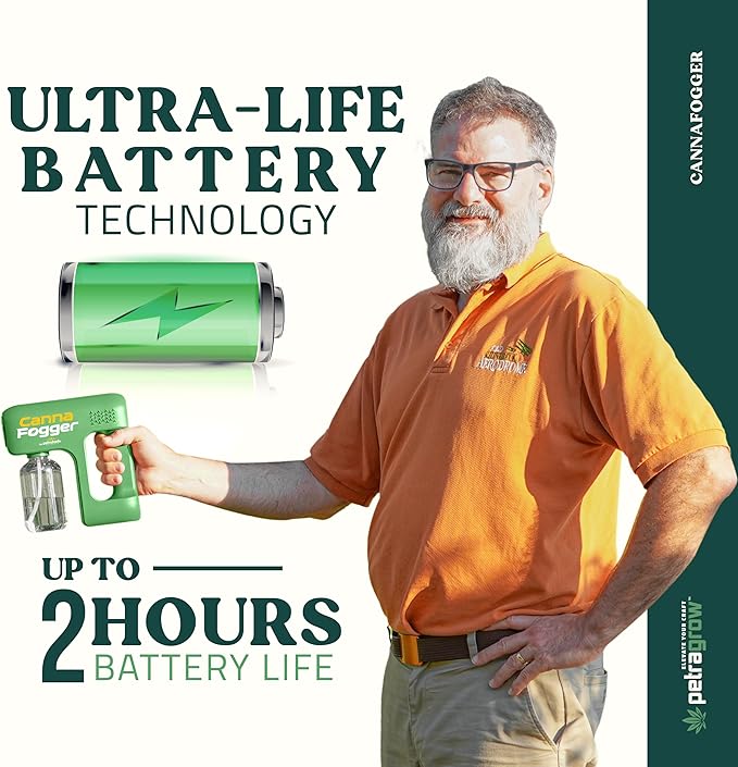 Petra CannaFogger Electric Spray Bottle - Battery Plant Sprayer Mister - Electric Sprayer Pump - Automatic Mister for Plants, Perfect for Pest Control, Spider Mites Spray for Indoor & Outdoor Plants