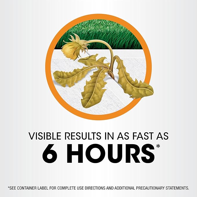 Roundup Poison Ivy Plus Tough Brush Killer₂ with Comfort Wand, Visible Results in Hours, 1 gal.