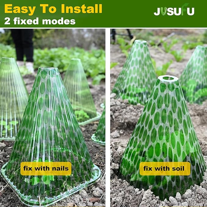 Garden Cloches for Plants, 20 Pack Plant Covers Reusable Plant Bell Cover Protects Plants from Birds, Frost,Snails Etc.