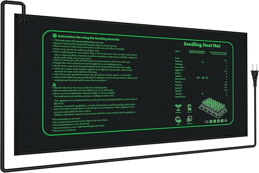 Seedling Heat Mat for Seed Starting,10" x 20.75" Waterproof Heating Pad for Indoor Plants Germination (1 Pack)