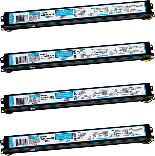 OHLECTRIC Replacement for HCN-4S54-90C-2LS-G (4 Pack) 4 Lamp T5HO Fluorescent Electronic Ballast 347-480 Volt - Instant Start - UL Approved