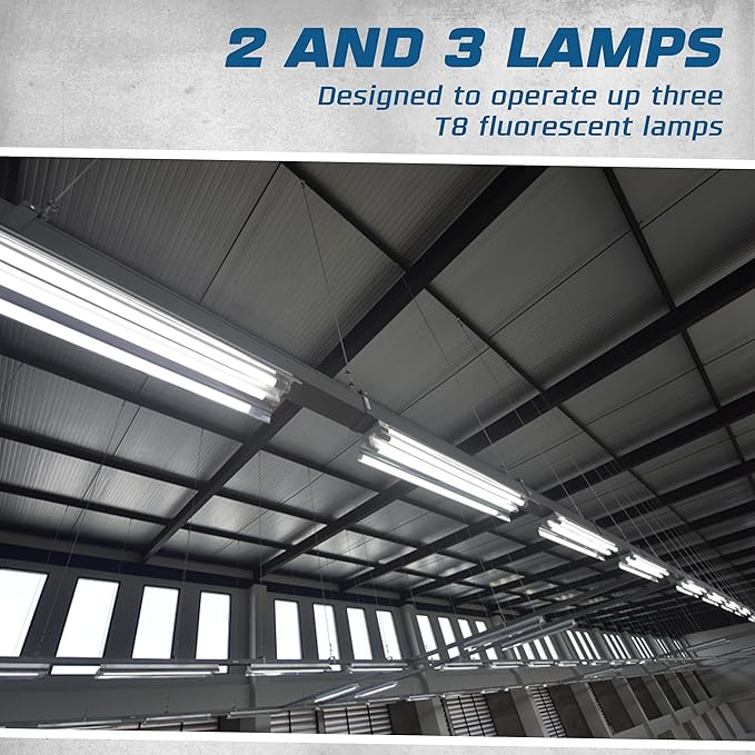 OHLECTRIC Replacement for Keystone KTEB-332-UV-IS-H-P 3 Lamp T8 Electronic Fluorescent Ballast with High Light Output | 120-277V Input with Instant Start Operation | 1.18 Ballast Factor, UL-Approved