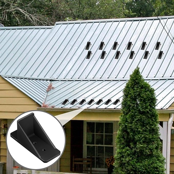 Taiyin Mini Snow Guards for Metal Roofs Prevent Sliding Ice Snow Stop Buildup Block to Stop Ice from Sliding Off Your Metal Roof