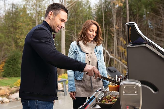 Napoleon PRO665RSIBPSS-3 Prestige PRO 665 RSIB Propane Gas Grill, sq.in. + Infrared Side and Rear Burners, Stainless Steel