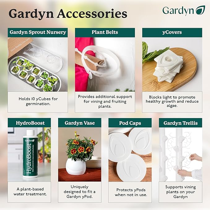 Gardyn yCovers - Use with All Gardyn Vertical Indoor Garden Hydroponics Growing System Kits & Tower Indoor Gardens - Fit Perfectly on yCubes - Hydroponic Accessories - 5 Pack