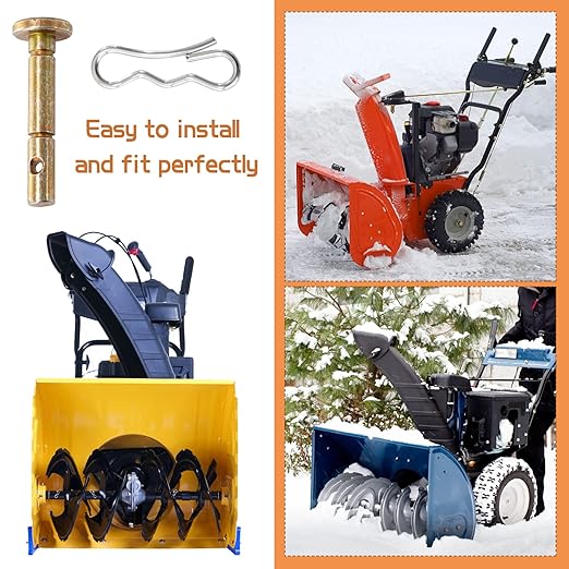 Biggun 20 Sets of Shear Pins & Cotter Pins for Snowblower - 738-04124 and 714-04040 Replacement Shear Pin Kits Compatible with MTD Craftsman Cub Cadet Troy Bilt Snowblowers