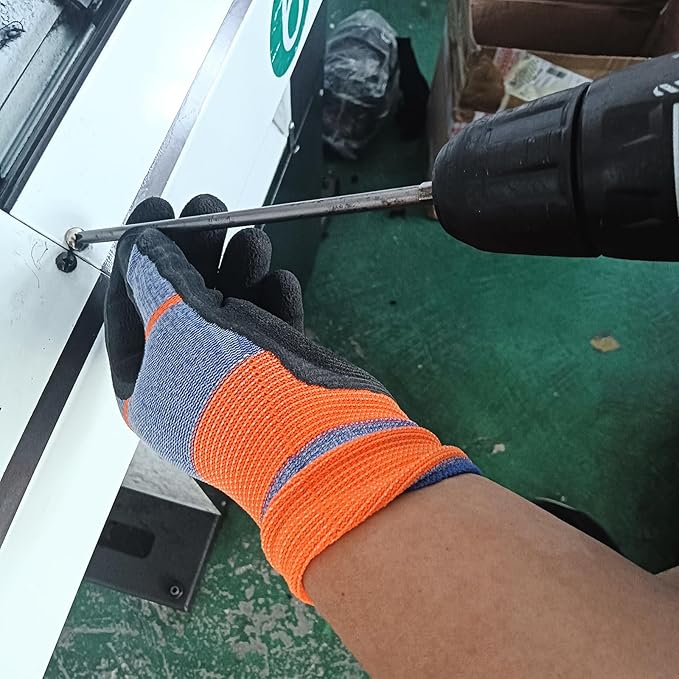 6 Pairs Gardening Gloves Great Gifts for Women and Men, Summer Work Gloves Men Breathable Latex Coated Patio Garden Gloves, Outdoor Protective Work Gloves