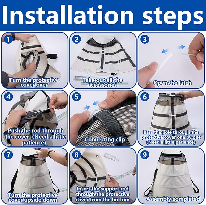 Winter Rose Protective Cover, 600D Winter Rose Cones Protection with Stakes, Reusable Freeze Protection Roses Collar for Protecting Outdoor Plants from Wind Frost Animal Eating