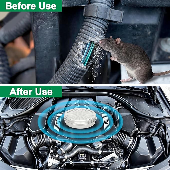 6 Pack Peppermint Mouse Repellent - Rat Repellents for Outdoor Car Engines Garages House, Rat Deterrent, All Pest Repellent for Mice, Rats, Snake, Squirrel
