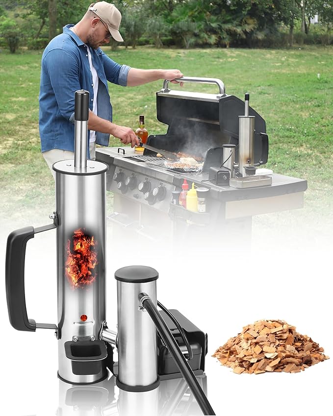 Smoke Generator For Cheese, Smoke Tube For Pellet Smoker, Portable Electric Smoke Maker Outdoor Smoker Accessories, Hot or Cold Smoking Attachment for any Grill or Smoke, Best Gifts for Men, Dad