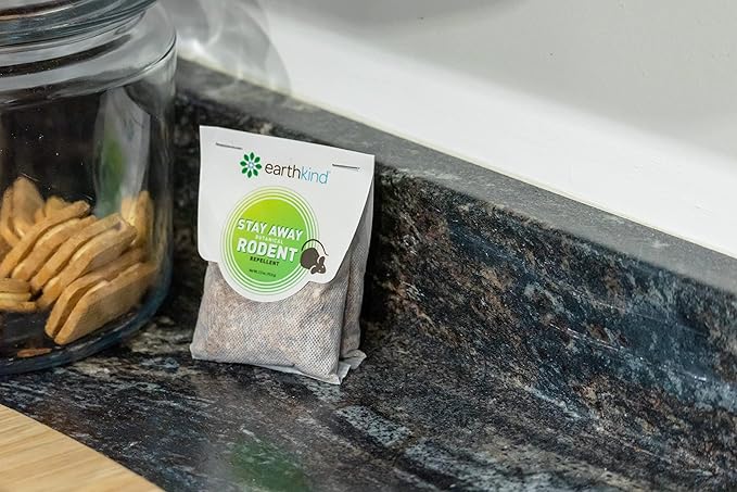 Stay Away Rodent Repellent - Pest Control for Indoor Use - Safe for Kids & Pets When Used As Directed - with Plant Fibers, Balsam Fir & Fragrance Oil - 6-Pack with Extended Release Pouch Pod