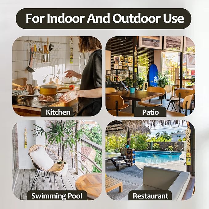 Fly Traps for Indoors Outdoor, Fly Paper Strips Sticky Hanging, Fruit Fly Strips,Fly Tape Catcher Ribbon, Fruit Fly Gnat Trap Killer Fly Traps for Inside Home(35 Pack)