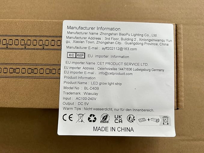 Wiaxulay Grow Lights for Indoor Plants, Full Spectrum, 6000K LED Plant Grow Light Strips, Grow Lamp with Auto On/Off 6/12/16H Timer, 5 Dimmable Levels, 3 Switch Modes for Hydroponics Seedling