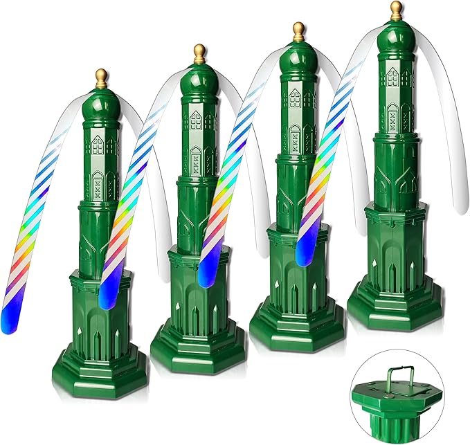 4pack Food Fan for indoor Meals,Portable Fan For Restaurant,Party,Picnic,Outdoor Dinner(Green)