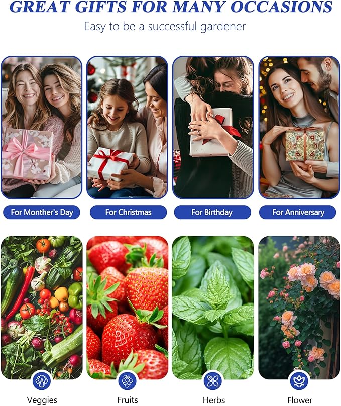 SJZX Hydroponics Growing System Kit, 12L Large Capacity Hydroponic Tower, 5 Tiers Indoor Outdoor Gardening System for Beginner with Water Pump & APP Auto Timer, Vertical Garden Planter Kits (25 Pods)