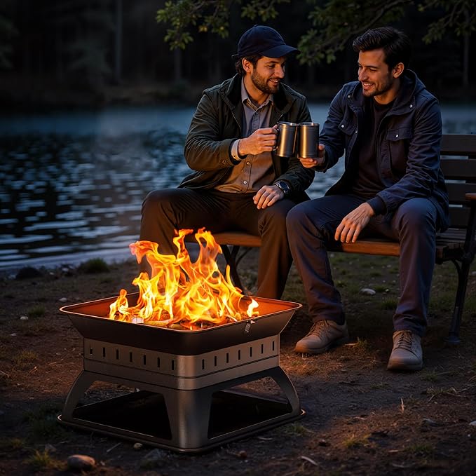 BALI OUTDOORS Propane Fire Pit Perfect for Camping Outdoor Fire Pit for Portable Firepits for Outside Outdoor Patio