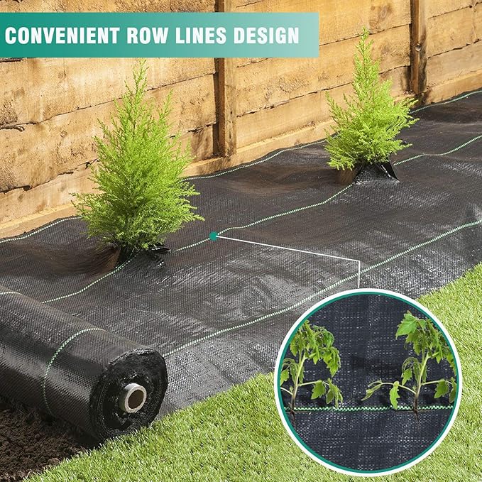 Snail 3ft x 250ft Weed Barrier Landscape Fabric Premium 5oz Pro Heavy Duty Ground Cover Anti-Weed Gardening Mat High Permeability Easy Setup Commercial Outdoor Weed Mat