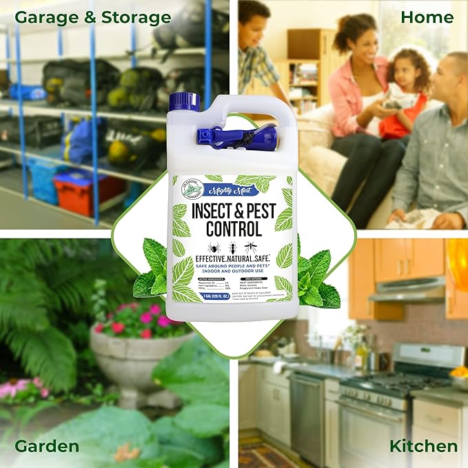 Mighty Mint Gallon (128 oz) Insect and Pest Repellent Peppermint Oil - Natural Spray for Spiders, Ants, and More