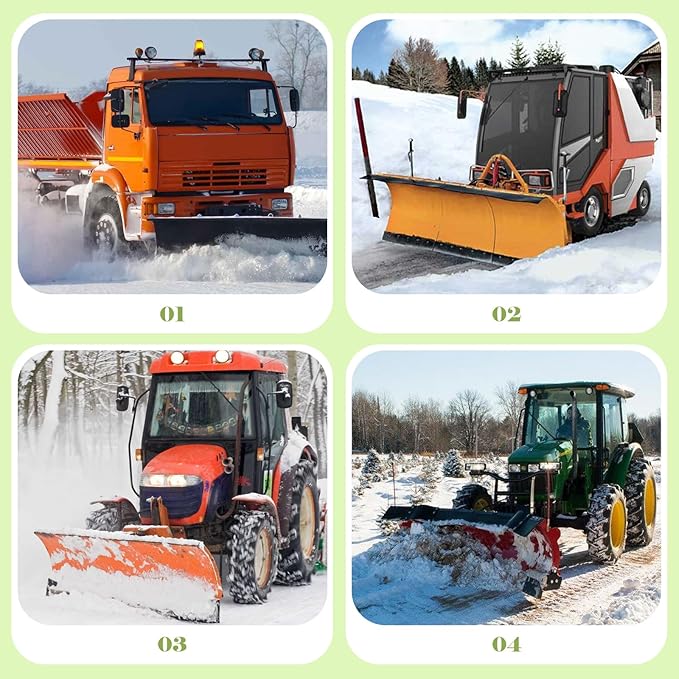 69212 Snow Plow Skid Shoe Blade Protector Skid Shoe Replacement Plow Skids (2 pcs)