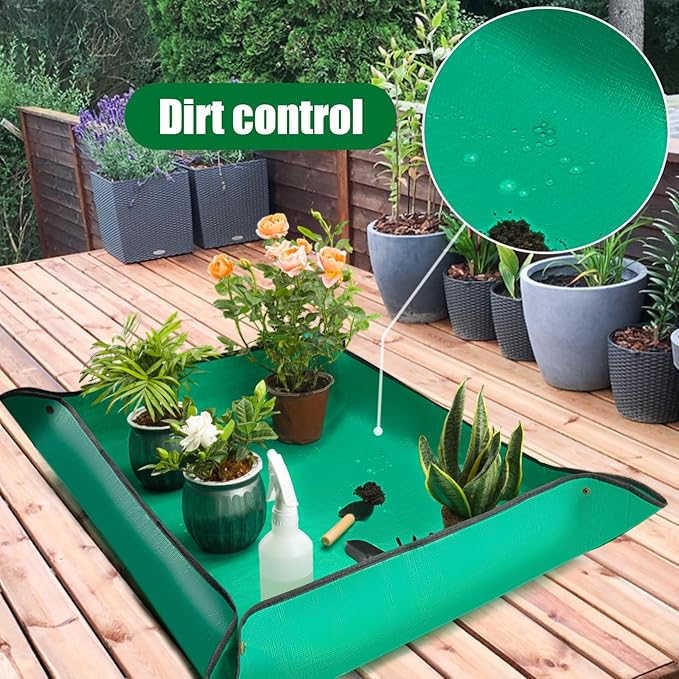 2PCS Repotting Mat, Excellence Indoor Waterproof Plant Transplanting Mat, Professional Gardening Mat Supplies