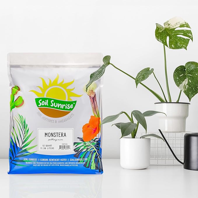 Monstera Houseplant Potting Soil Mix (30 Quarts), Custom Blend for Growing and Repotting