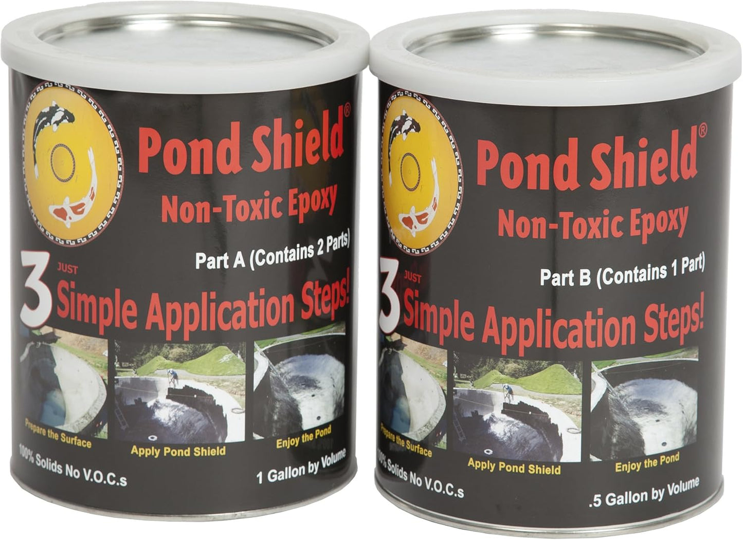 Pond Armor SKU-MGREEN-GAL Moss Green Pond Shield 1.5 Gallon Kit Non-Toxic epoxy Coating