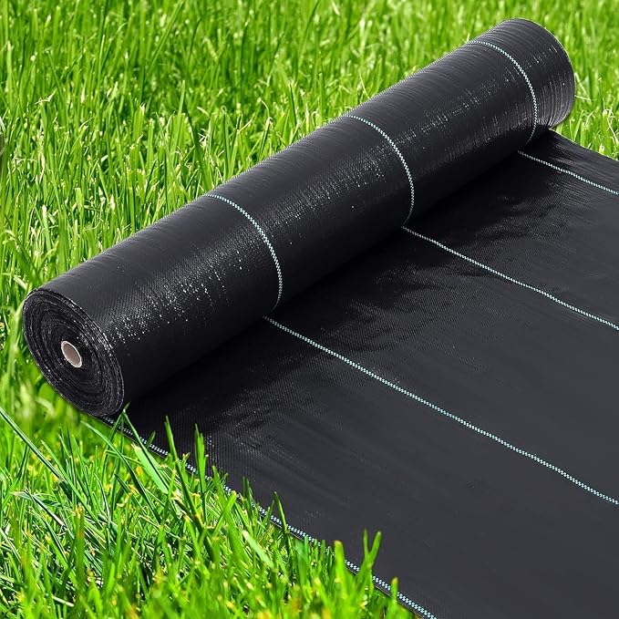 4ft x 250ft Premium Weed Barrier Landscape Fabric, 5oz Heavy Duty, Weed Control Fabric, High Permeability Good for Flower Bed, Driveway Fabric Ground Cover