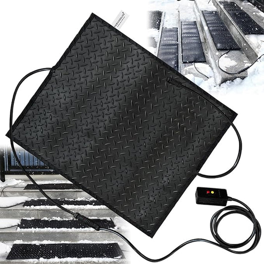 30'' x 30'' Snow Melting Mats Outdoor, Heated Snow Melting Mats, Electric Ice Melting Mats For Winter Snow Removal,Driveway Heating Mat For Snow,Heated Walkway Mats Outdoor With With 10ft Power Cord